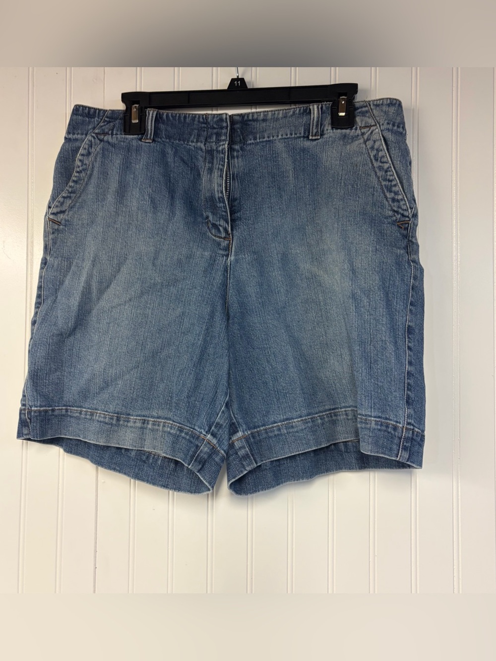 Talbots Classic Denim Shorts Blue Size 12 Vintage